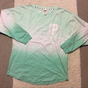 VS PINK Ombre T-shirt Sweatshirt Long Sleeve